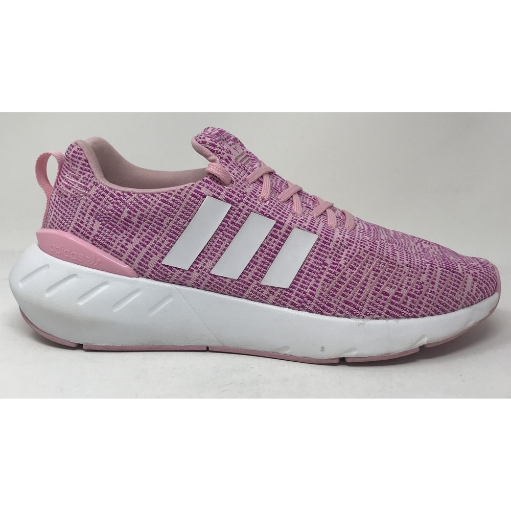 Adidas Originals Swift Run 22 Sneakers, Pink + White, Girl's Size 7 Big Kid VGC
